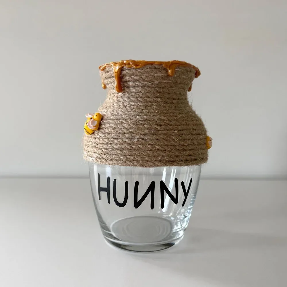 Handmade Winnie the Pooh Honey Pot Vase, Baby Shower Decor, Birthday Party